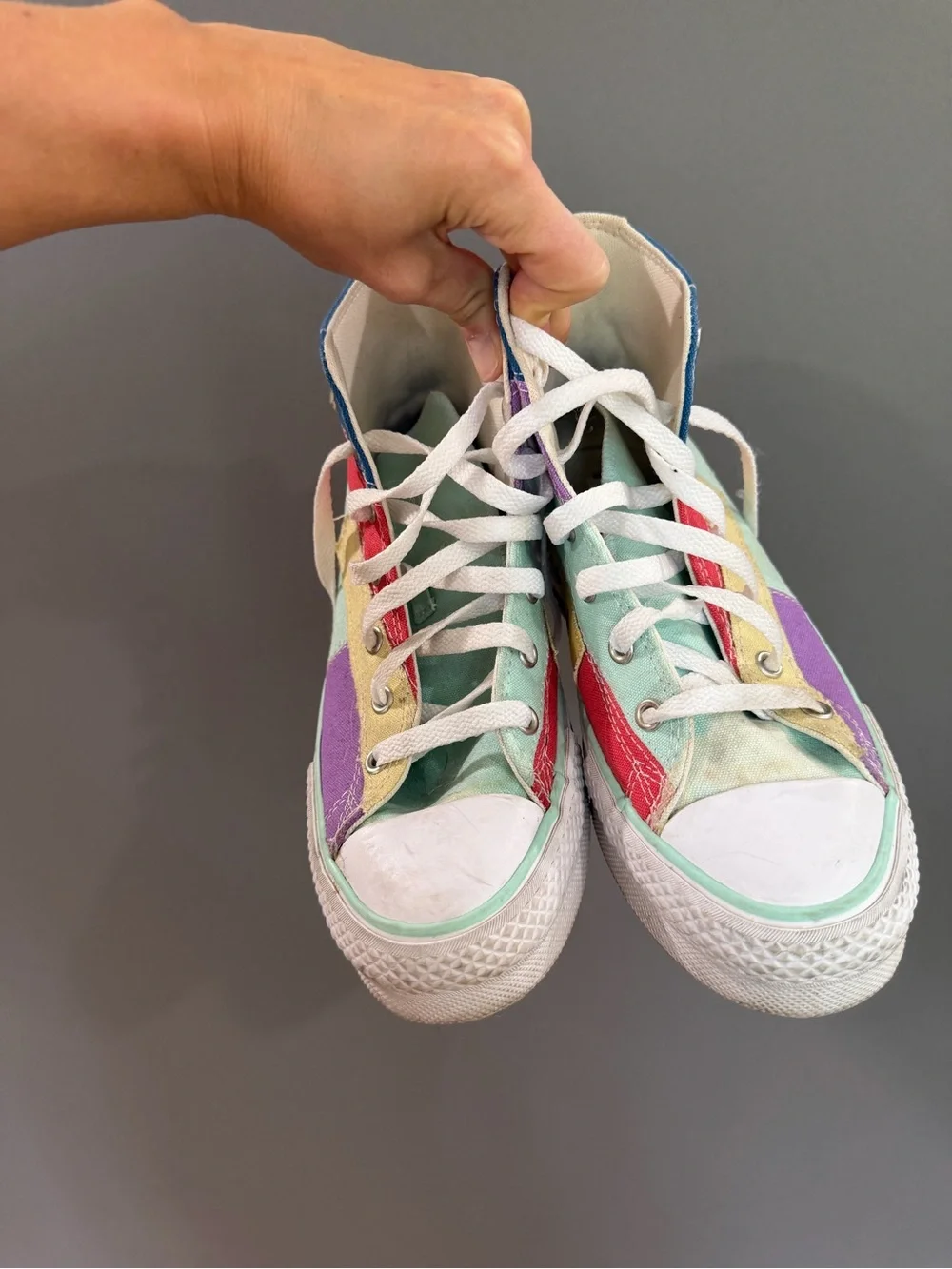 Converse Kids Chuck Taylor Hi Top Multicolor Color Block Sneakers A02026C